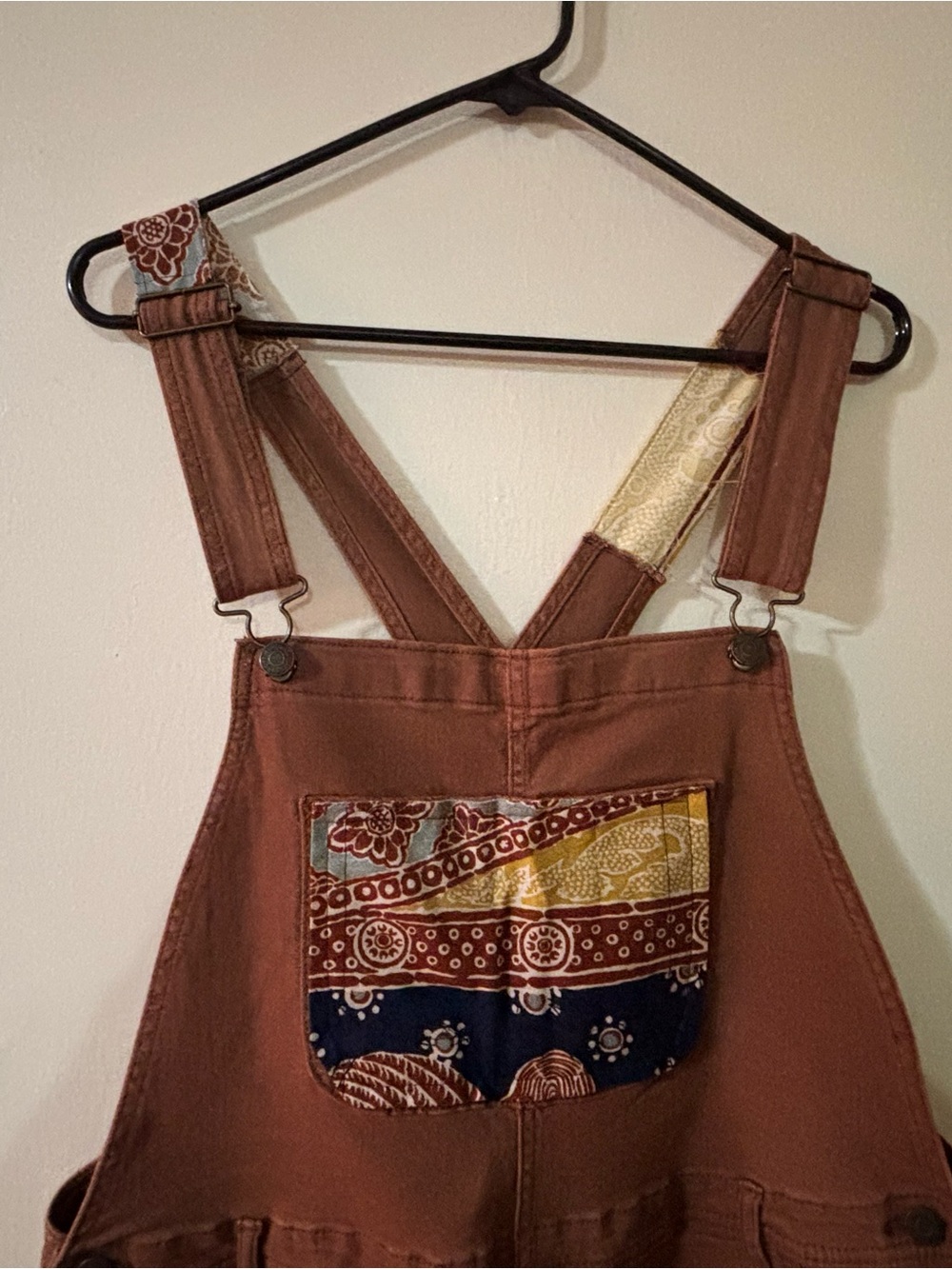 Sonoma Rust Brown Button-Fly Overalls